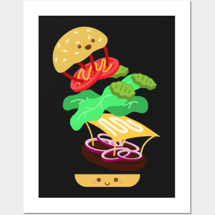 Extreme Burger Making Posters and Art